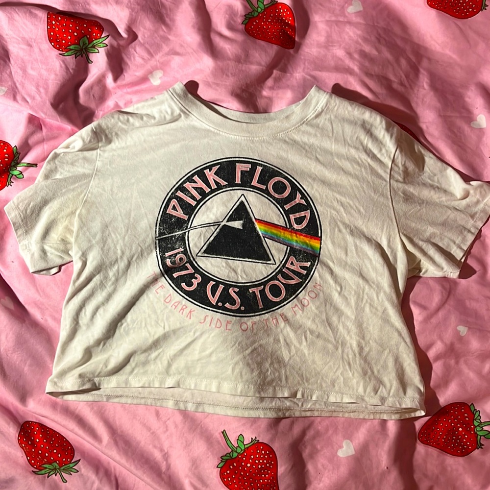 Pink Floyd band crop top